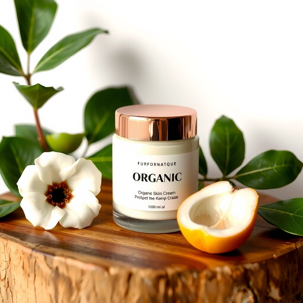 Organic skincare cream